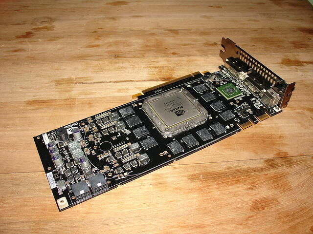 EVGA e-GeForce 8800 Ultra Super Clocked Ediiton without HSF naked shot top a