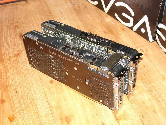 2x EVGA GTX 480 SLI mode Heat pipes b