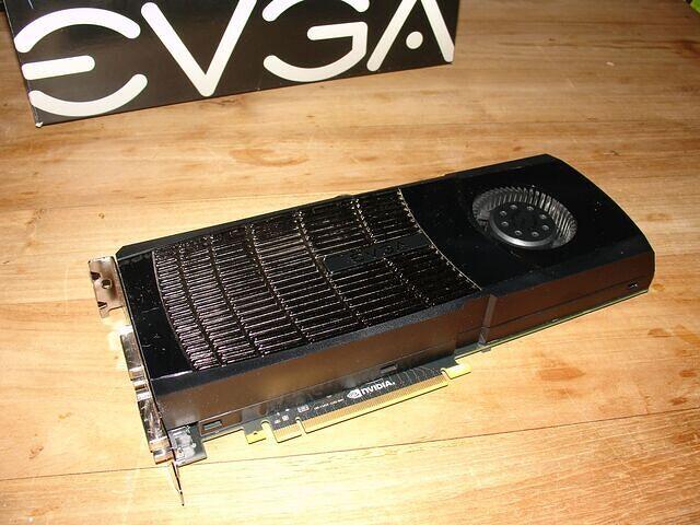 EVGA GTX 480 Top Angled