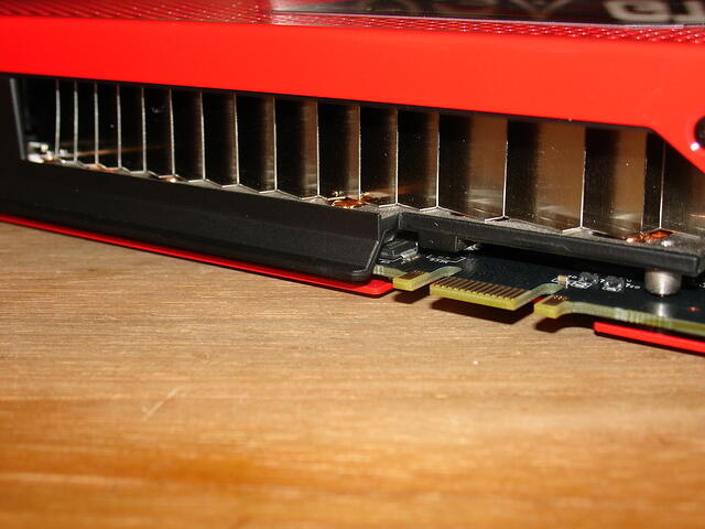 The GTX 295 RE's massive side vent marcoshot.JPG