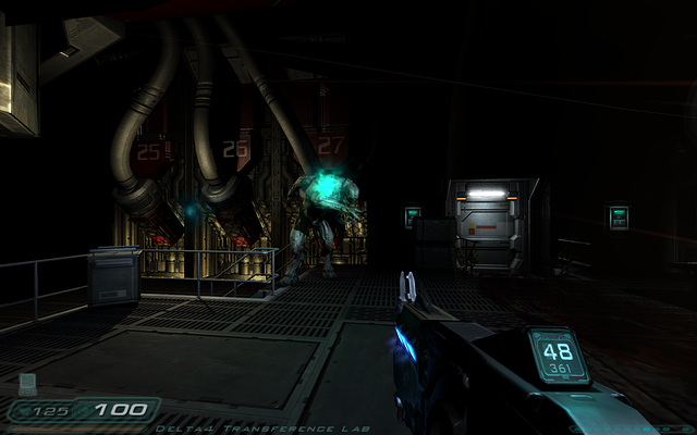 The Hell Knight in action, Doom3's T-Rex