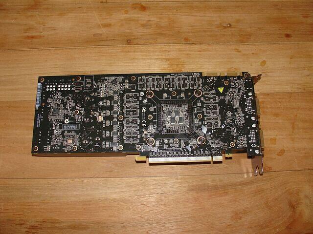 EVGA GeForce GTX 580 Super Clocked Edition  PCI-E 1536MB 384Bit GDDR5 Rev.A1 5010 USA rear