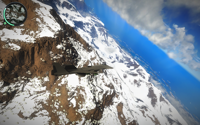 Su-47 low mountain flyer