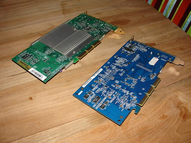 Hercules GF2 U & Leadtek GF4 Ti-4600 Back