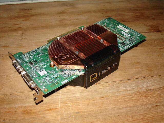 Leadtek 6800 GT AGP Leadtek Logo rear