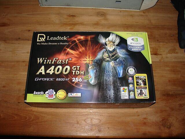 Leadtek 6800 GT AGP box top