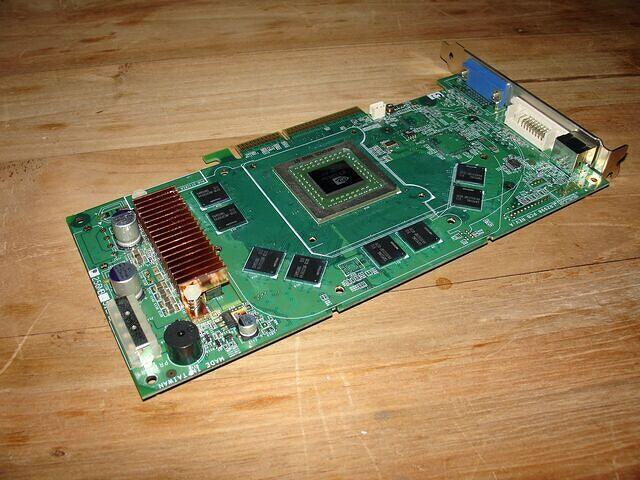 Leadtek GeForce 6800 GT AGP PCB Ram shot