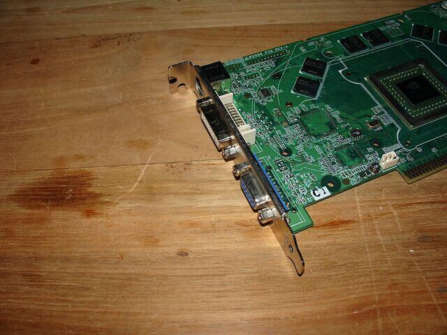 Leadtek GeForce 6800 GT AGP PCB headshot