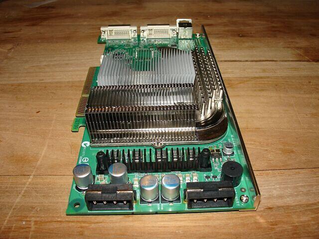 XFX 6800U AGP all heatsinks + PCB support  brace mounted e