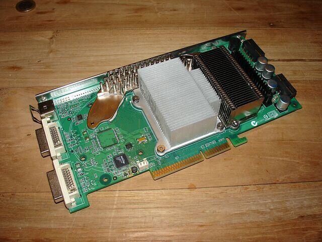 XFX 6800U AGP all heatsinks + PCB support  brace mounted