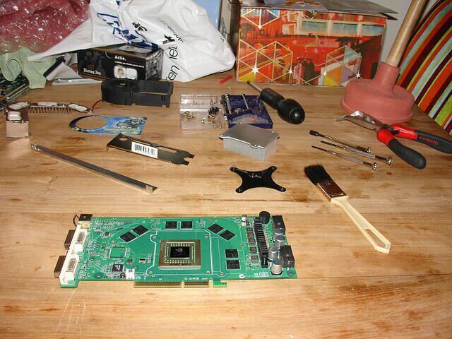 XFX 6800U AGP dismantled parts