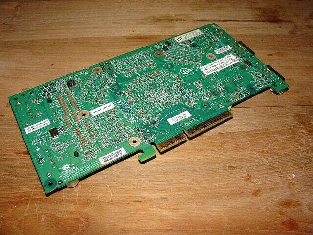 XFX 6800U AGP naked PCB shot rear a