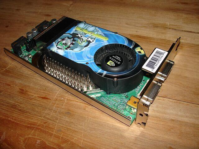 XFX 6800U AGP top angled after treatment b