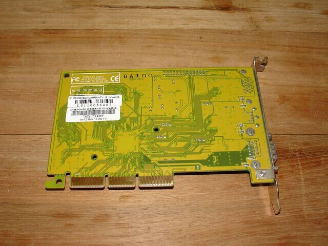 Leadtek WinFast TNT2 M64 AGP 16MB 64Bit SDR Rev.A 0038 rear