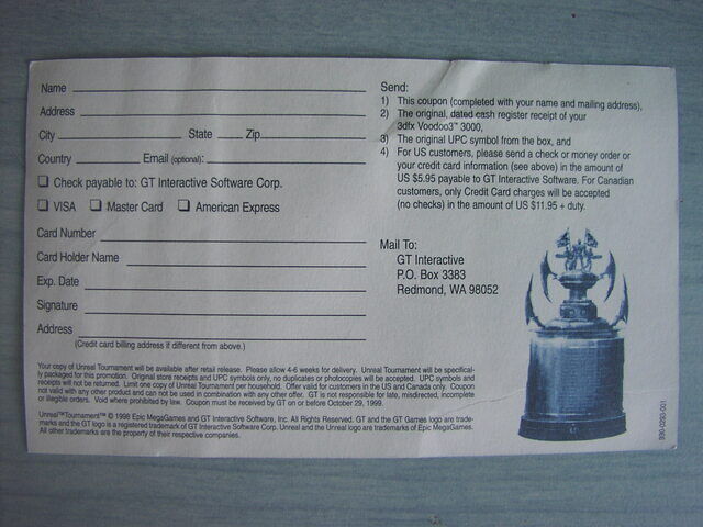 Unreal Cupon - Back